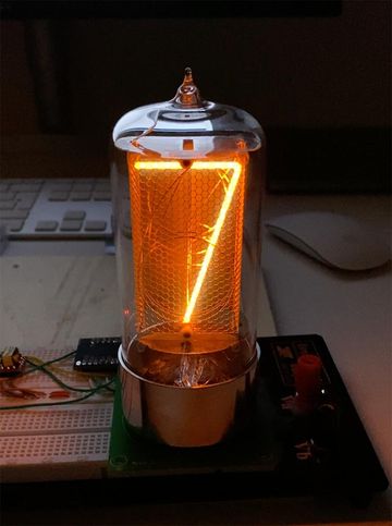 HV5623 controlling one nixie tube