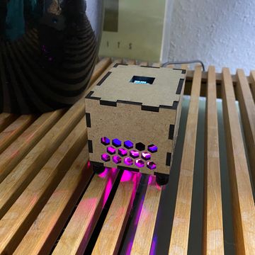 Airthing showing purple status